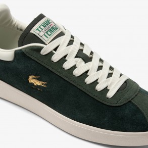 Lacoste Baseshot Premium Suede Trainers green