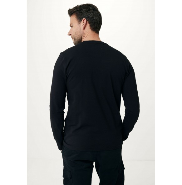 MEXX Basic Long Sleeve T-shirt Black TU2107036M