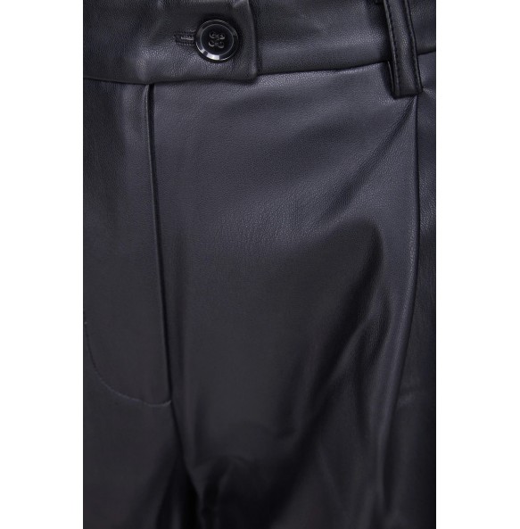 MEXX Wide leg PU pants Black CF1374036W