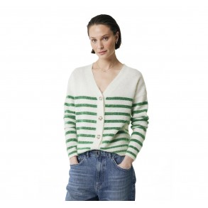 MEXX Striped Cardigan Pearl White JO0981036W