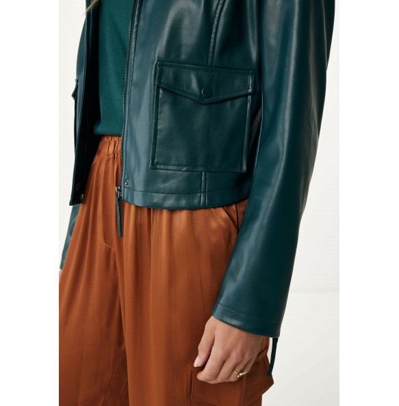 MEXX PU Jacket with pockets Dark Green NO0706036W