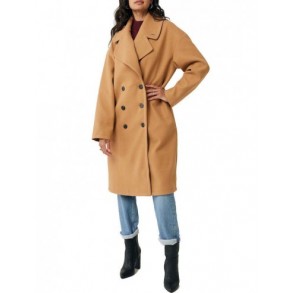 MEXX Midi Length Big Lapel Collar Coat Camel NO1156036W
