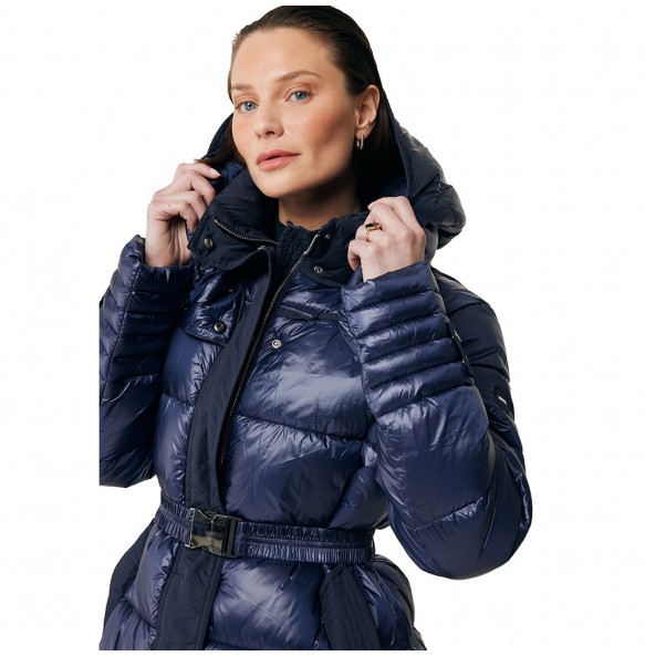 MEXX Hooded jacket with elasticated belt navy SF1101036W