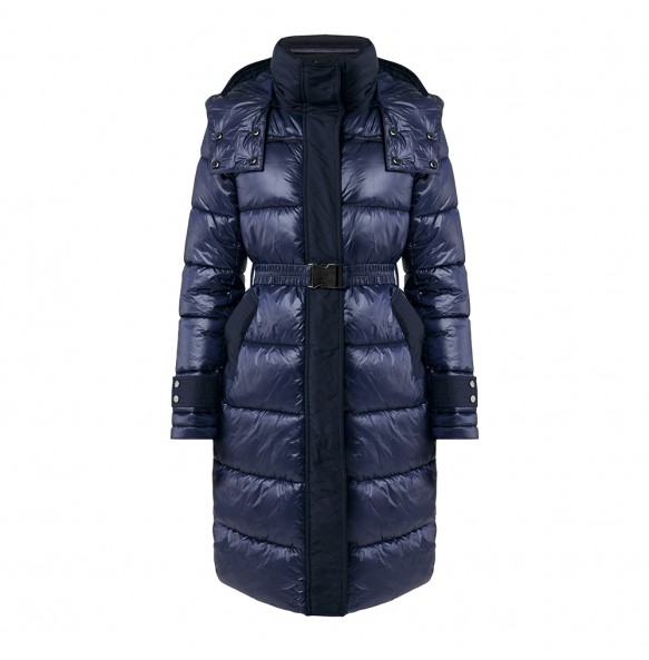 MEXX Hooded jacket with elasticated belt navy SF1101036W