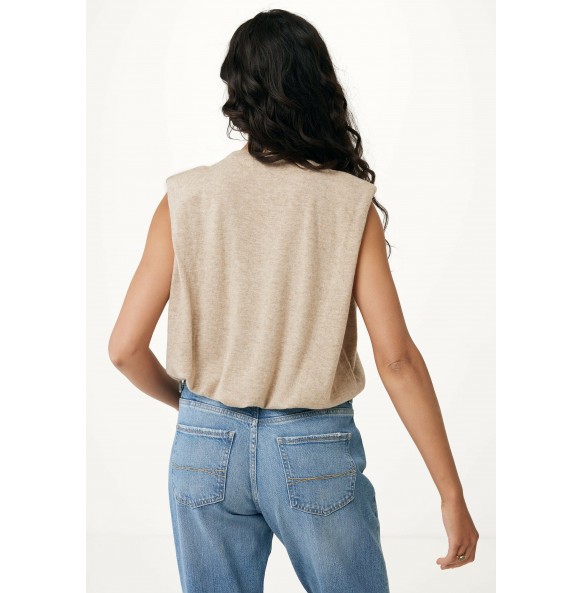 MEXX Basic Knitted Top Beige TH0939036W